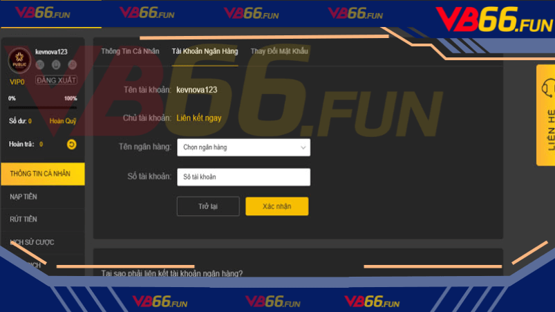 Lưu ý khi rút tiền vb66